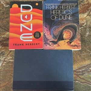 3 Mixed Lot of 3 Frank Herbert Books - Dune, Heretics of Dune, White Plague